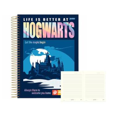 Imagem de Caderno 15 Matérias 300Fls Harry Potter Hogwarts Jandaia