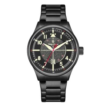 Imagem de Relógio Phillip London Masculino Ref: Pl80385213m Pr N Militar Black