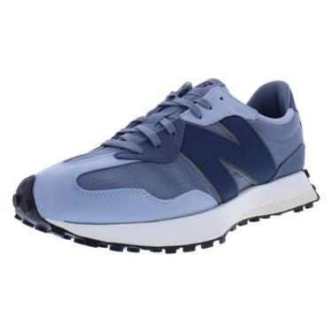 Imagem de New Balance Tênis masculino 327, branco com preto, Azul/cinza, 10