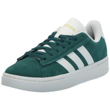 Imagem de adidas Tênis masculino Grand Court Alpha, Colegiate verde/Off White/Gold Metallic, 9.5