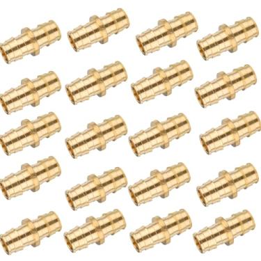 Imagem de GUOFIS Conexões de expansão PEX-A de 1/5.1 cm, acoplamento de latão F1960 Pex-a, acessórios de expansão PEX, acoplamento reto para tubos Pex A (pacote com 20)