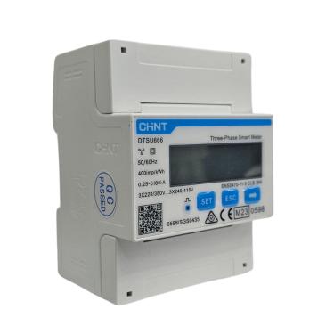 Imagem de Medidor Inteligente Trifásico DTSU666 3x230/400V 5(80)A 4P C/ RS485 Medição Direta Cód.313280 – Chint