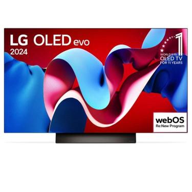Imagem de Smart TV 4K LG OLED Evo 55&quot; Polegadas OLED55C4, Processador a9 Ger7, AI, Painel 144Hz e Design Ultra Slim