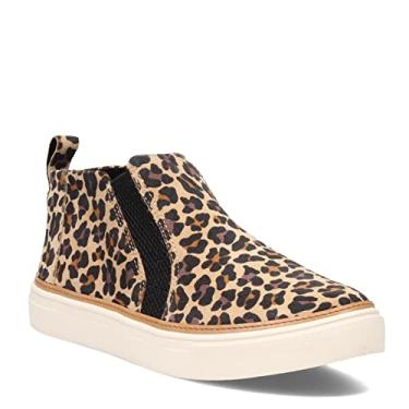 Imagem de TOMS Tênis feminino Bryce Slip On Casual - Branco, Camurça clássica com estampa de leopardo marrom, 35