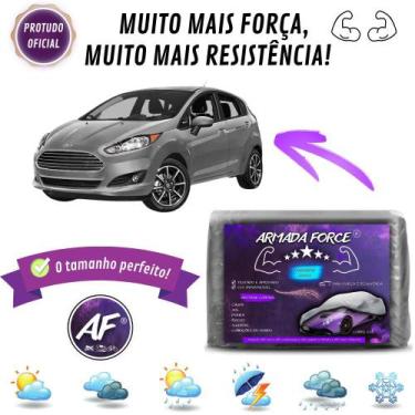 Imagem de Capa De Cobrir Carro Fiesta Se Hatch Sem Forro Impermeável Armada Forc