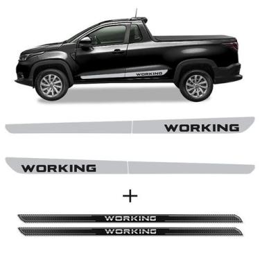 Imagem de Kit Faixa Lateral Strada Working 2021 + Soleira Protetora - SPORTINOX,