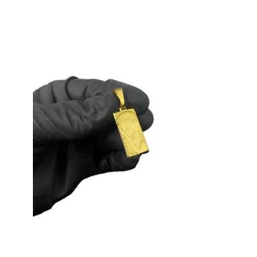 Imagem de Pingente Jesus Placa - Banhado a Ouro 18k - ToJoia18k