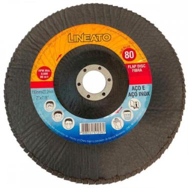 Imagem de Disco Flap Lineato Itambe 7'' - Grao 80