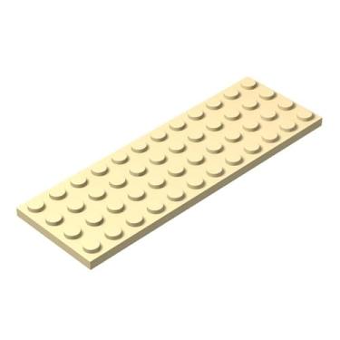 Imagem de Classic Beige Plates Bulk, Beige Plate 4x12, Building Plates Flat 10 Piece, Compatible with Lego Parts and Pieces: 4x12 Beige Plates(Color: Beige)