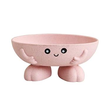 Imagem de Fenteer Suporte de Saboneteira com Design Moderno para Banheira, ROSA