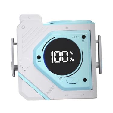 Imagem de Baoblaze Ventilador de Cintura com Suporte para Uso em Escritório, 9800mAh Azul, Tamanho real