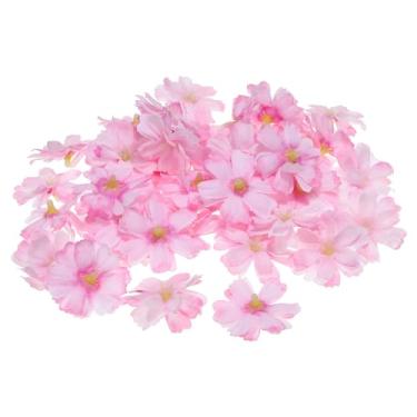 Imagem de PATIKIL Cabeças de flores artificiais de ameixa de 4,5 cm, pacote com 30 cabeças de flores falsas para decoração de buquê floral de casamento, faça você mesmo, rosa