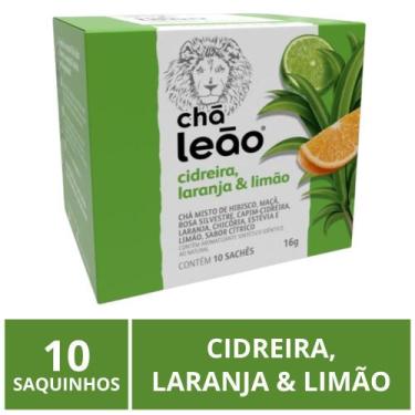 Imagem de Chá Leão Premium, Cidreira, Laranja e Limão, 10 saquinhos