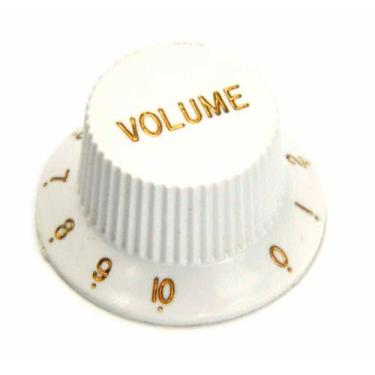 Imagem de Knob Guitarra Strato Branco Volume Plástico Santo Angelo