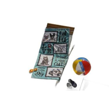 Imagem de Toalha Praia Ou Piscina Aveludada Transfer Pet Self Lepper