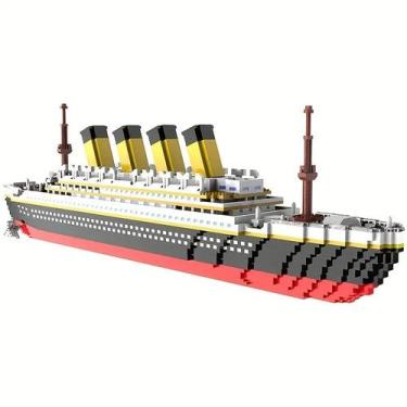Imagem de Blocos de Montar Titanic 350 Peças, Modelo de Luxo para Crianças e Adu