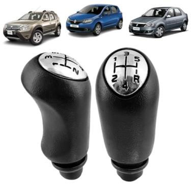 Imagem de Manopla Bola Câmbio Cromado Sandero Duster Oroch 2016 2017 2018