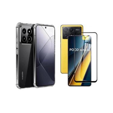 Imagem de Kit Capa Anti Impacto e Película De Vidro 3D 9D Para Xiaomi Poco X6 Pr