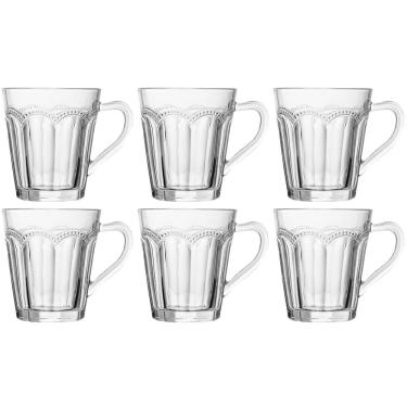 Imagem de Conjunto de 6 Xícaras de Chá de Vidro Belle Époque 180ml - Lyor