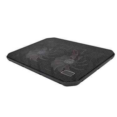 Imagem de Almofada de Resfriamento de Laptop Ergonômico Com Ventiladores Duplos, Portas USB e Dissipação de Calor Rápida para o Lap der 7in