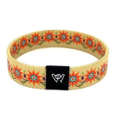 Imagem de Hang Loose Bands - Pulseira Southwestern para homens, mulheres e adolescentes - Estampa tribal confortável e Boho - Pulseira reversível estilo ocidental, Medium: 7.5" (for large wrists), Material de