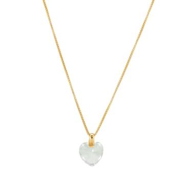 Imagem de Colar Coração Pingo de Luz Semi Joias Banhado Ouro 18k Ideal para todas as ocasiões