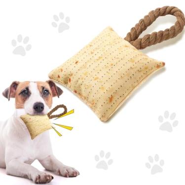 Imagem de Suilung Brinquedo de cachorro com tema de Páscoa com tema de Páscoa, brinquedos para dentição de filhotes, presentes de corda de animais para donos de cães, Judaica, lembrancinhas de festa judaica,