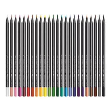 Imagem de Lapis De Cor Faber Castell Super Soft 24 Cores Madeira Preta