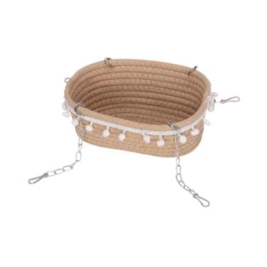 Imagem de Ｂｅｓｇａ Rato de rede de animais de estimação de animais de estimação dormindo confortável e pendurado cesta de cesta de cobaias dormindo para a, Cáqui