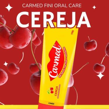 Imagem de GEL DENTAL CEREJA CARMED COM FLÚOR + ANTICÁRIES 70g - CIMED