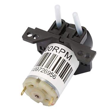 Imagem de Miniatura Silent Peristaltic Pump Self Priming Bomba para Análise Bioquímica Experimental 6V DC (6V ângulo reto preto)