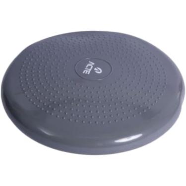 Imagem de Almofada de Equilíbrio para Exercícios, 33 cm, Cinza, Disco de Estabilidade para Treino