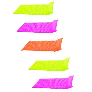 Imagem de Intex Tote 'N Float Tapete flutuante para piscina espreguiçadeira com encosto de cabeça (pacote com 5)