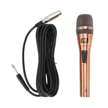Imagem de Microfone Com Fio para karaokê, Microfone Vocal Dinâmico Profissional Com Padrão de Captação, Microfone Portátil Microfone Karaokê para Cantar