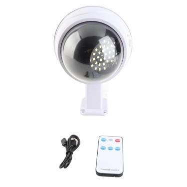 Imagem de Sensor de movimento ao ar livre Câmera de vigilância realista de luz solar Design de 3 modos de iluminação IP65 Lâmpada de parede LED resistente à água para o pátio do jardim (Redondo)