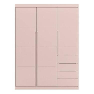 Imagem de Guarda Roupa Infantil Pérola Rosê - Phoenix Baby Rosê