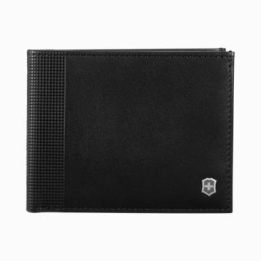 Imagem de Carteira Victorinox Altius Alox Slim Bi-Fold, Preta, 11x9cm