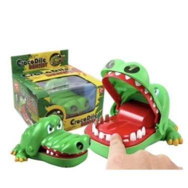 Imagem de Crocodilo Dentista, Jogo de Mesa Infantil, Brinquedo Interativo Verde