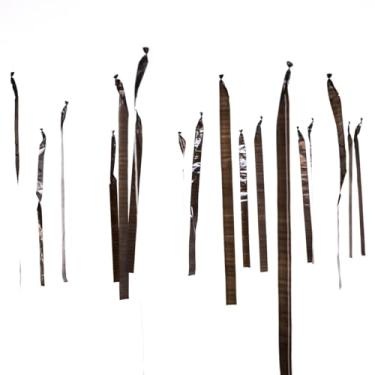 Imagem de Varal de Fitas Metalizadas Decoração de Teto para Festas 100 Metros (Preto)