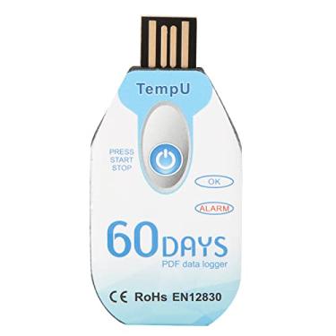 Imagem de Ejoyous Logger de Dados de Temperatura, Porto USB Uso único Recorder de Temperatura Com Relatório Em PDF, Registro de Geladeira Termômetro 10000 Pontos de Alta Precisão