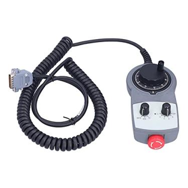 Imagem de Luocute Universal CNC Handwheel MPG Pingente Com Gerador de Pulso Manual de Parada de Emergência para Máquina de Torno, Rodas Manuais Com Base Magnética e Suporte Conveniente