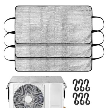 Imagem de jojofuny 3 Capas para Ar-Condicionado Split Mini para Unidades Externas - Protetor de Alumínio para Unidade Externa de Ar-Condicionado - Capa para Condensador 37x18 polegadas para Casa e