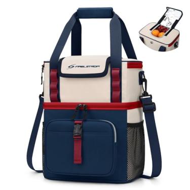 Imagem de Maelstrom Lancheira para mulheres, lancheira masculina com isolamento de 20 L, à prova de vazamento, bolsa térmica macia com tampa flip top de acesso rápido para trabalho, praia, viagens, acampamento