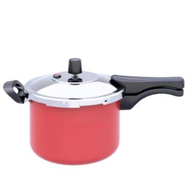 Imagem de Panela De Pressão Vermelha Fechamento Externo 3-4,5-7 Litros Selo (4,5 Litros)