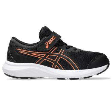 Imagem de ASICS Tênis de corrida infantil Contend 9 pré-escolar, Preto/Verde Saxão, 12 Little Kid