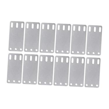 Imagem de ShengQuanHao 12 Peças de Placas de Esteira, Placas de Suporte, Placa Traseira de Montagem Estável com Kit de Instalação para Caminhões, Pisos de Madeira, Reboques