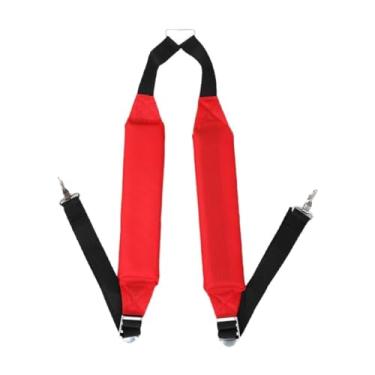 Imagem de MFMEXUL Cinto de Transporte com Alça de Arnês para Roçadeiras E Aparadores, Vermelho, Tamanho real