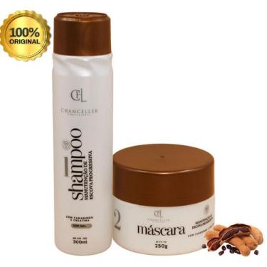 Imagem de Kit Shampoo Máscara Pós Progressiva Reconstrução Intensa - Chanceller