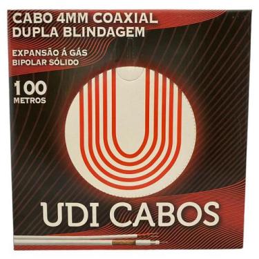 Imagem de Cabo Coaxial CFTV Para Cameras de Segurança 4mm Dupla Blindagem 100m B