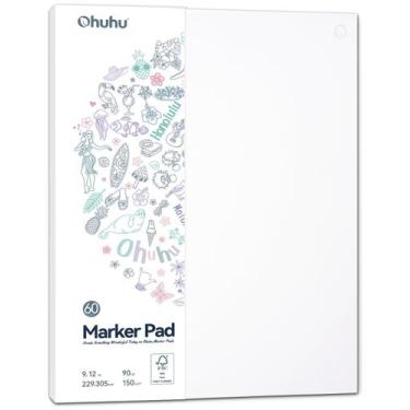 Imagem de Marcador Ohuhu de dupla face 9x12 150gsm 60 folhas